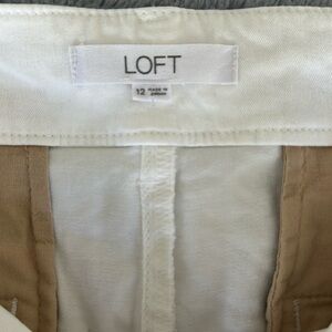 Women’s White Loft Monroe Chino Short 4”